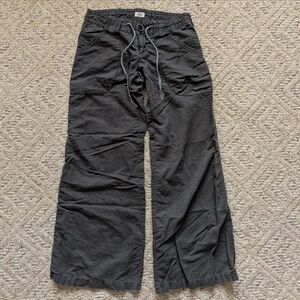 Free People Black Charcoal Boho Pants